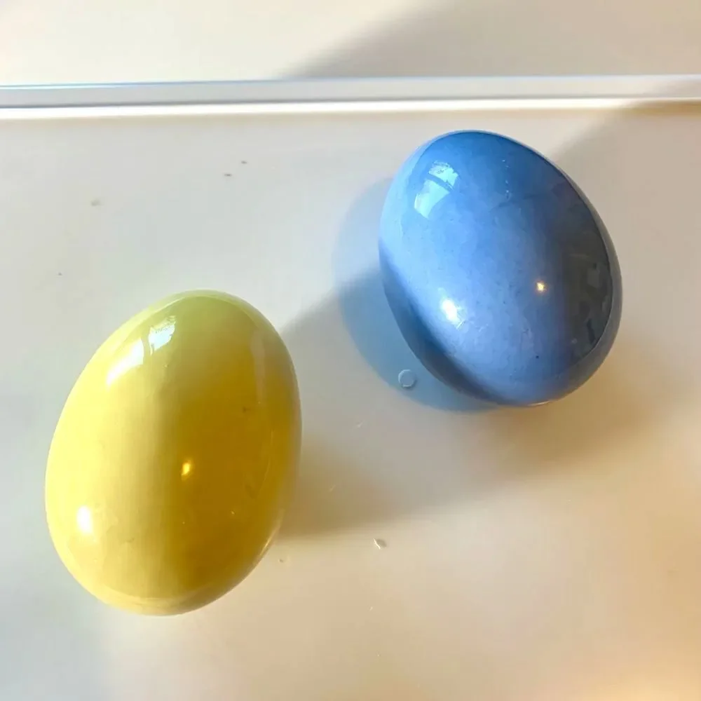 Vintage Easter Eggs Glazed ceramic Decorations 🐣